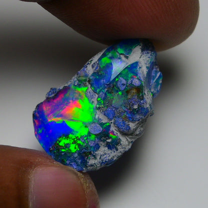 Rare Blue Opal 13.55 Carats | Natural Blue Ethiopian Opal Rough - Ready for Cutting & Jewelry!