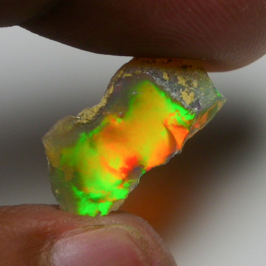 Rare Black Opal 4.05 Carats | Natural Black Ethiopian Opal Rough - Ready for Cutting & Jewelry!