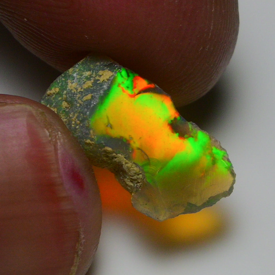 Rare Black Opal 4.05 Carats | Natural Black Ethiopian Opal Rough - Ready for Cutting & Jewelry!