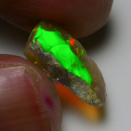 Rare Black Opal 4.05 Carats | Natural Black Ethiopian Opal Rough - Ready for Cutting & Jewelry!