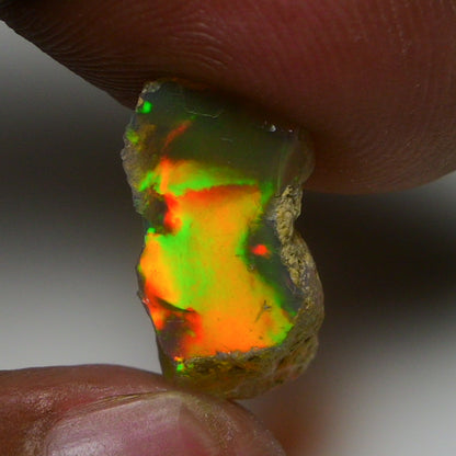 Rare Black Opal 4.05 Carats | Natural Black Ethiopian Opal Rough - Ready for Cutting & Jewelry!
