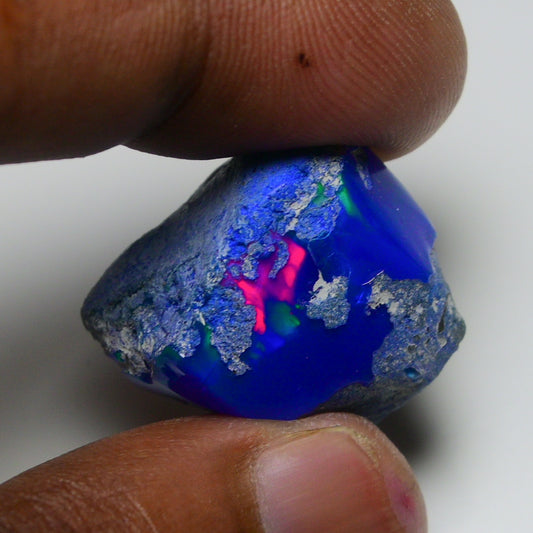 Rare Blue Opal 32.10 Carats | Natural Blue Ethiopian Opal Rough - Ready for Cutting & Jewelry!