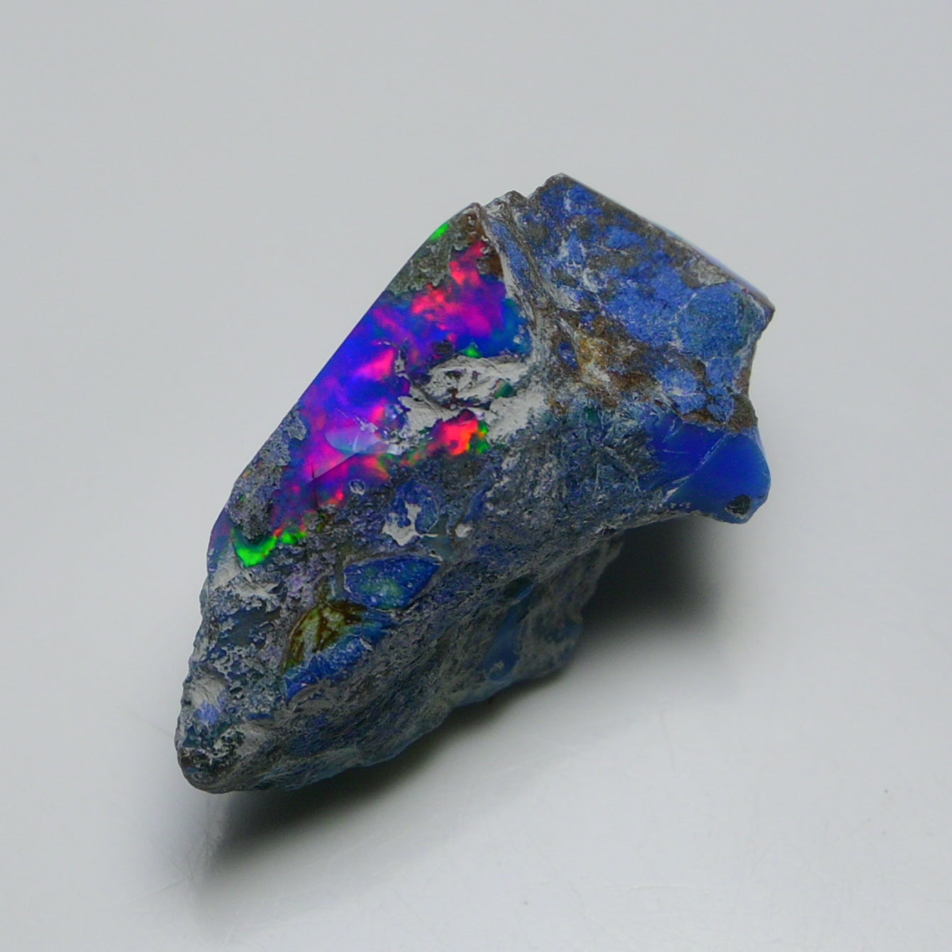 Rare Blue Opal 24.00 Carats | Natural Blue Ethiopian Opal Rough - Ready for Cutting & Jewelry!