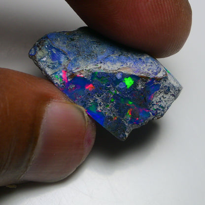 Rare Blue Opal 24.00 Carats | Natural Blue Ethiopian Opal Rough - Ready for Cutting & Jewelry!