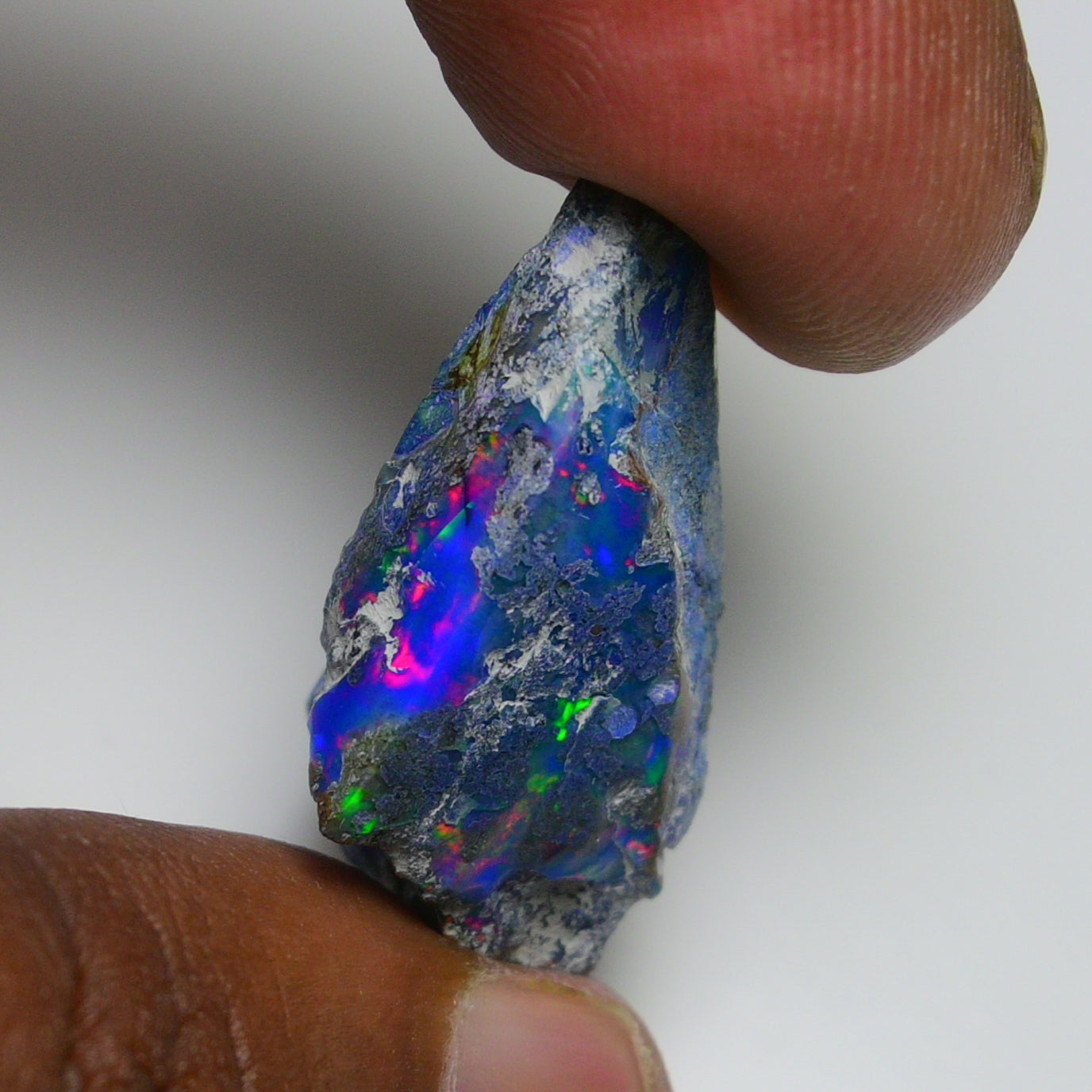 Rare Blue Opal 24.00 Carats | Natural Blue Ethiopian Opal Rough - Ready for Cutting & Jewelry!