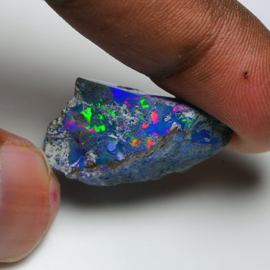 Rare Blue Opal 24.00 Carats | Natural Blue Ethiopian Opal Rough - Ready for Cutting & Jewelry!
