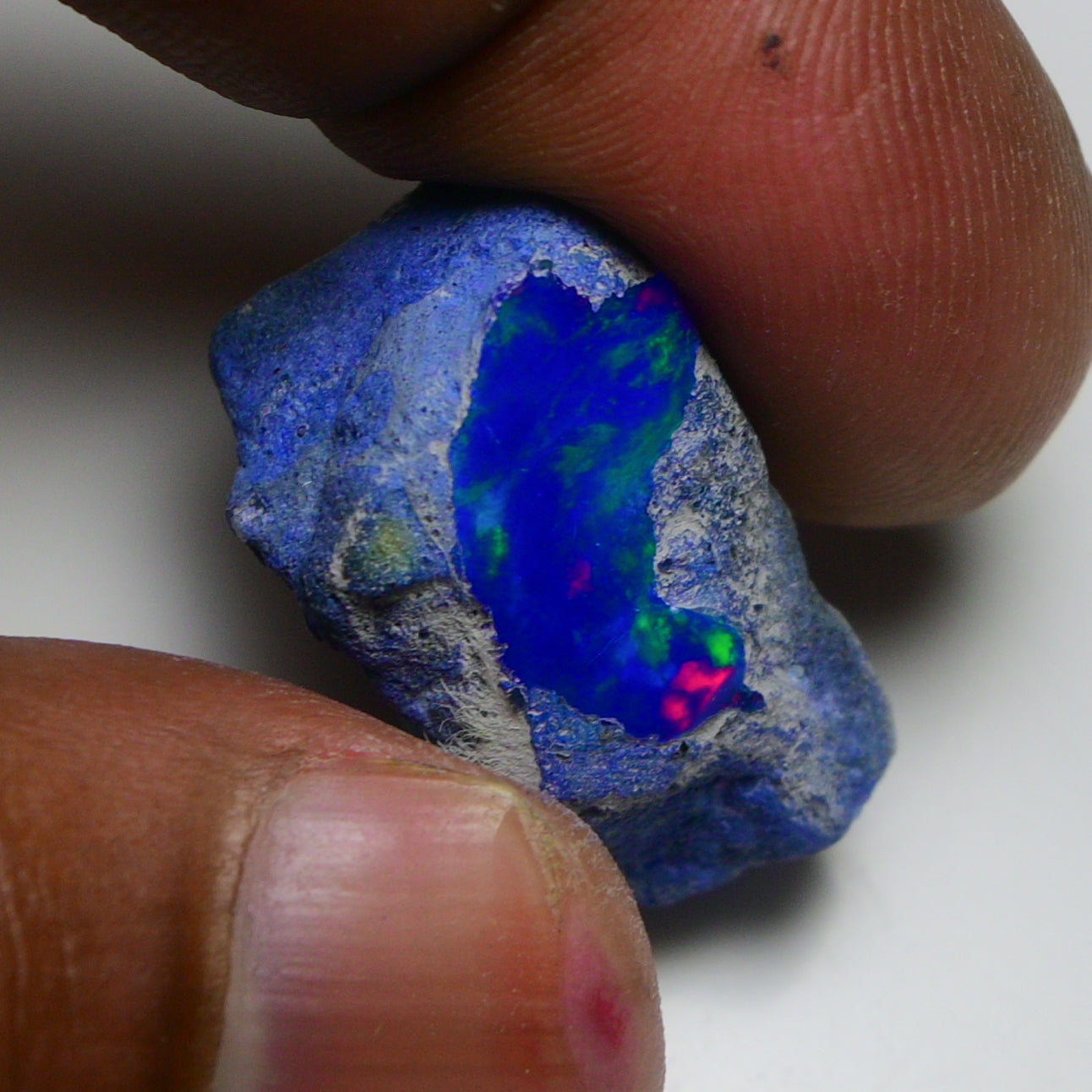 Rare Blue Opal 23.25 Carats | Natural Blue Ethiopian Opal Rough - Ready for Cutting & Jewelry!