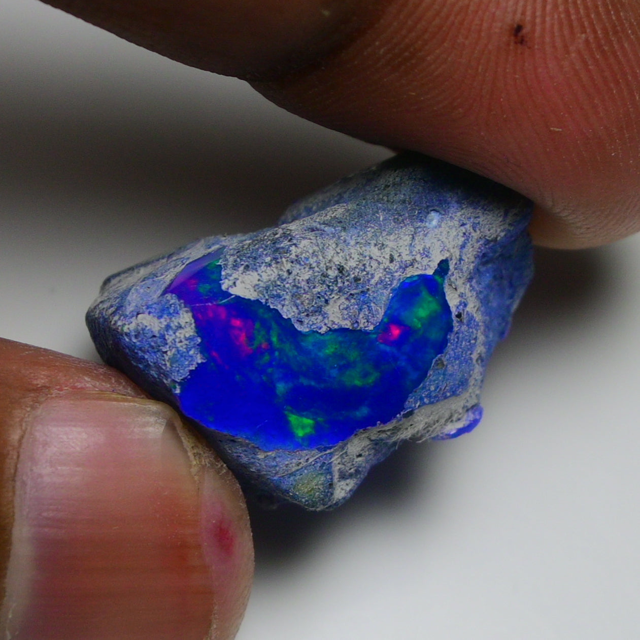 Rare Blue Opal 23.25 Carats | Natural Blue Ethiopian Opal Rough - Ready for Cutting & Jewelry!