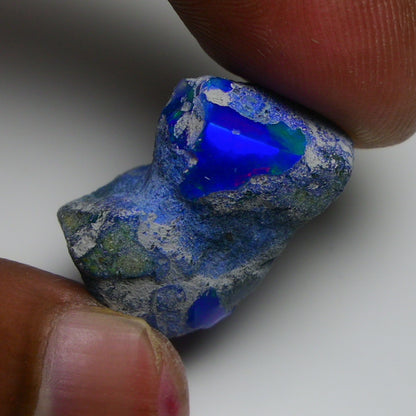 Rare Blue Opal 23.25 Carats | Natural Blue Ethiopian Opal Rough - Ready for Cutting & Jewelry!