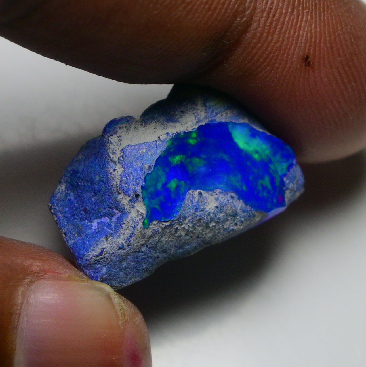Rare Blue Opal 23.25 Carats | Natural Blue Ethiopian Opal Rough - Ready for Cutting & Jewelry!