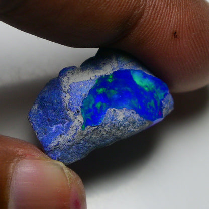 Rare Blue Opal 23.25 Carats | Natural Blue Ethiopian Opal Rough - Ready for Cutting & Jewelry!