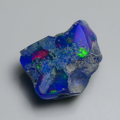 Rare Blue Opal 19.75 Carats | Natural Blue Ethiopian Opal Rough - Ready for Cutting & Jewelry!