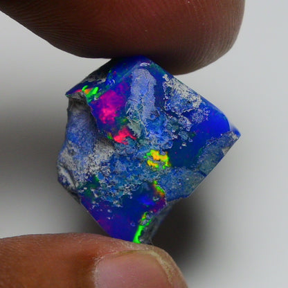 Rare Blue Opal 19.75 Carats | Natural Blue Ethiopian Opal Rough - Ready for Cutting & Jewelry!