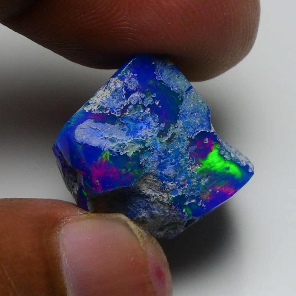 Rare Blue Opal 19.75 Carats | Natural Blue Ethiopian Opal Rough - Ready for Cutting & Jewelry!