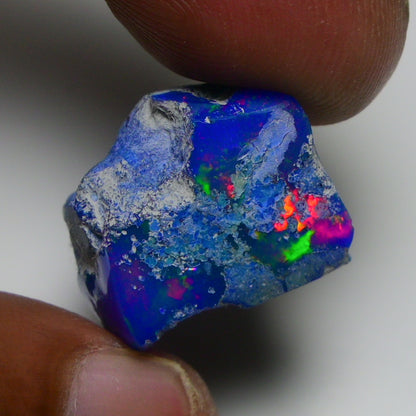 Rare Blue Opal 19.75 Carats | Natural Blue Ethiopian Opal Rough - Ready for Cutting & Jewelry!