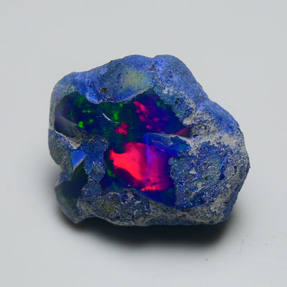 Rare Blue Opal 26.60 Carats | Natural Blue Ethiopian Opal Rough - Ready for Cutting & Jewelry!