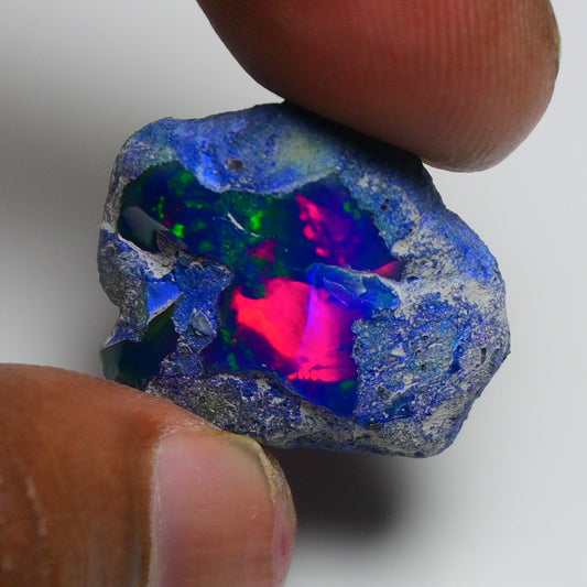 Rare Blue Opal 26.60 Carats | Natural Blue Ethiopian Opal Rough - Ready for Cutting & Jewelry!