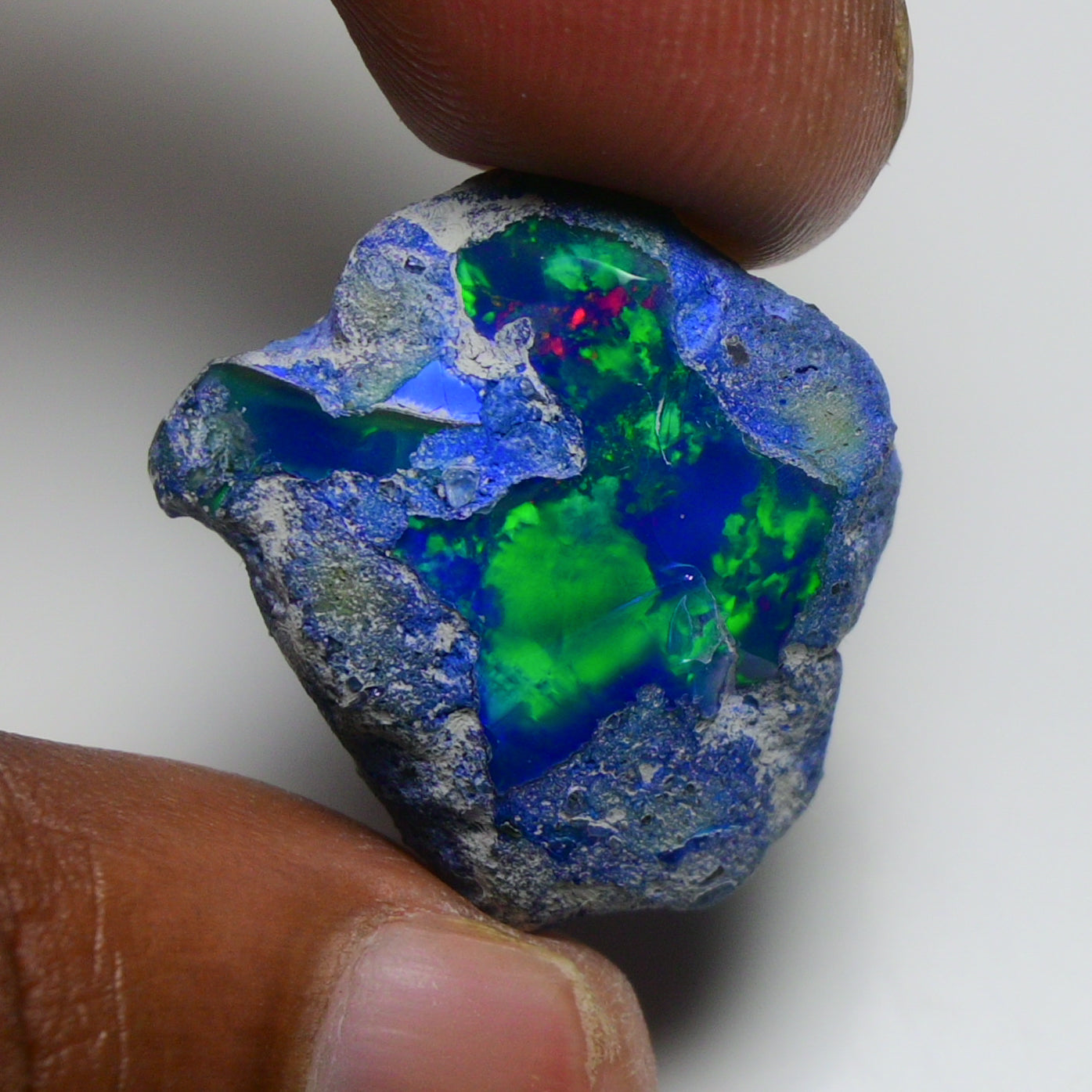 Rare Blue Opal 26.60 Carats | Natural Blue Ethiopian Opal Rough - Ready for Cutting & Jewelry!