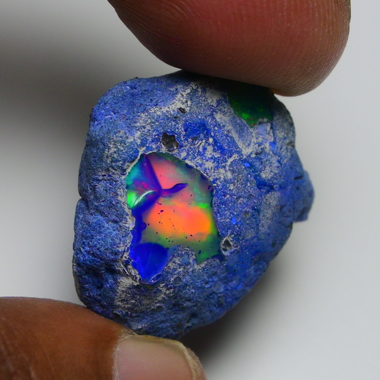 Rare Blue Opal 26.60 Carats | Natural Blue Ethiopian Opal Rough - Ready for Cutting & Jewelry!