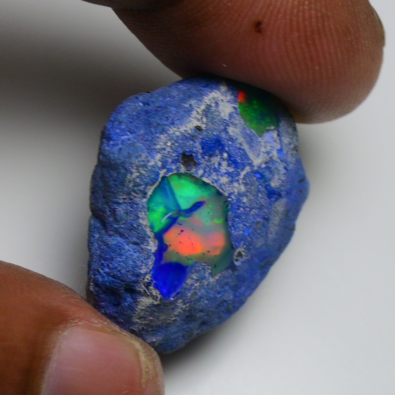 Rare Blue Opal 26.60 Carats | Natural Blue Ethiopian Opal Rough - Ready for Cutting & Jewelry!