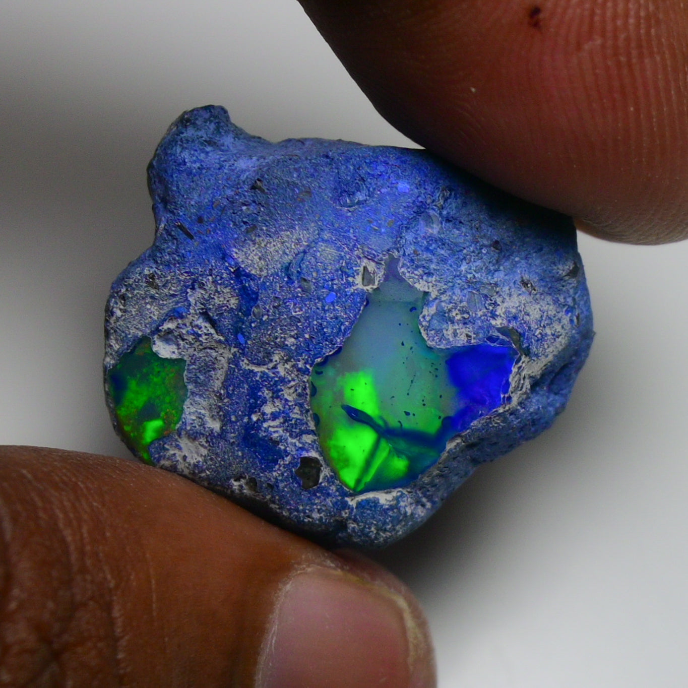 Rare Blue Opal 26.60 Carats | Natural Blue Ethiopian Opal Rough - Ready for Cutting & Jewelry!