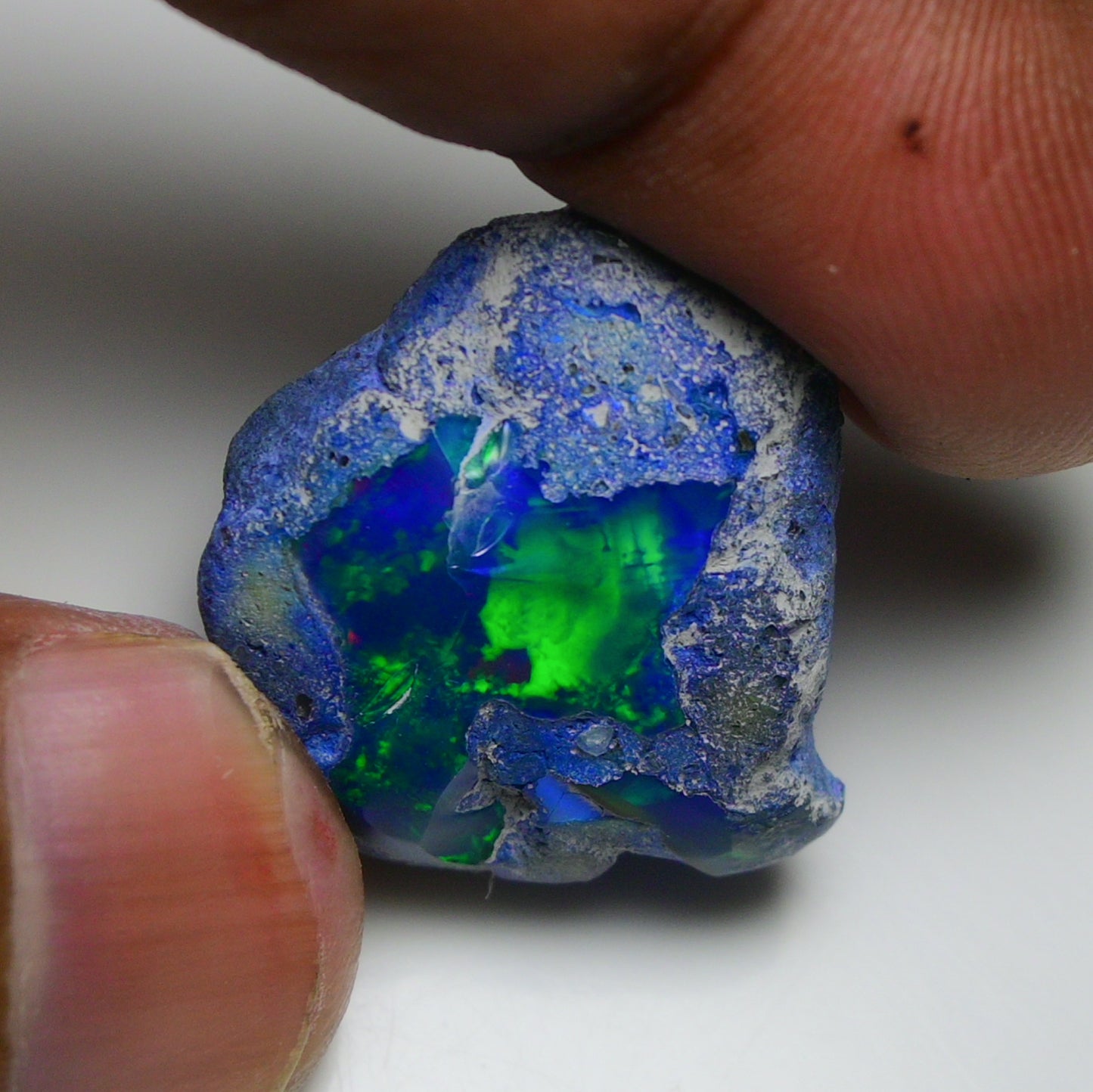 Rare Blue Opal 26.60 Carats | Natural Blue Ethiopian Opal Rough - Ready for Cutting & Jewelry!