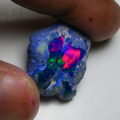 Rare Blue Opal 26.60 Carats | Natural Blue Ethiopian Opal Rough - Ready for Cutting & Jewelry!