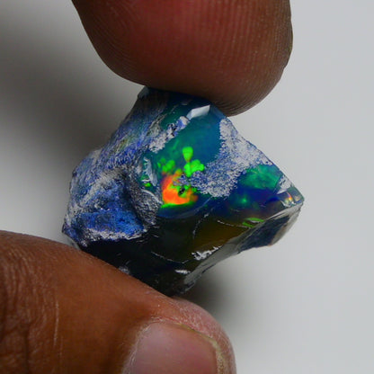Rare Blue Opal 18.95 Carats | Natural Blue Ethiopian Opal Rough - Ready for Cutting & Jewelry!