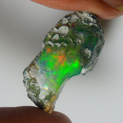 Black Opal Weight: 15.00  Carats | Natural Black Ethiopian Opal Rough - Ready for Cutting & Jewelry