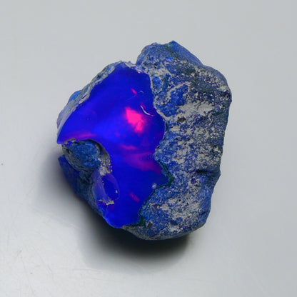 Rare Blue Opal 15.25 Carats | Natural Blue Ethiopian Opal Rough - Ready for Cutting & Jewelry!