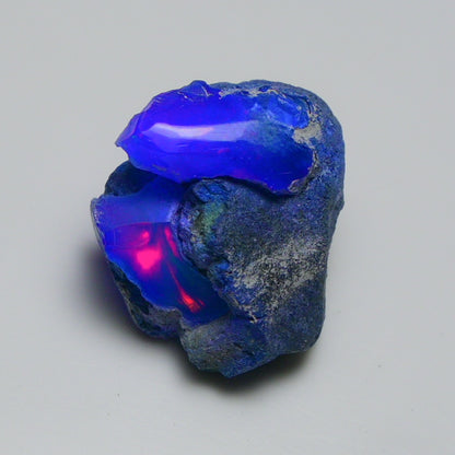 Rare Blue Opal 15.25 Carats | Natural Blue Ethiopian Opal Rough - Ready for Cutting & Jewelry!