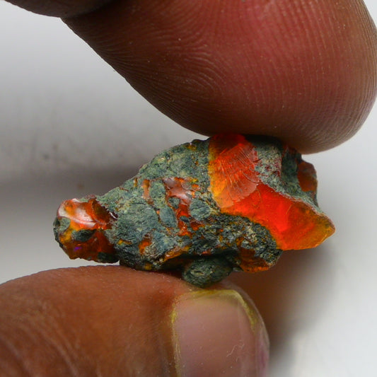 Rare Orange Opal 7.50 Carats | Natural Orange Ethiopian Opal Rough - Ready for Cutting & Jewelry!