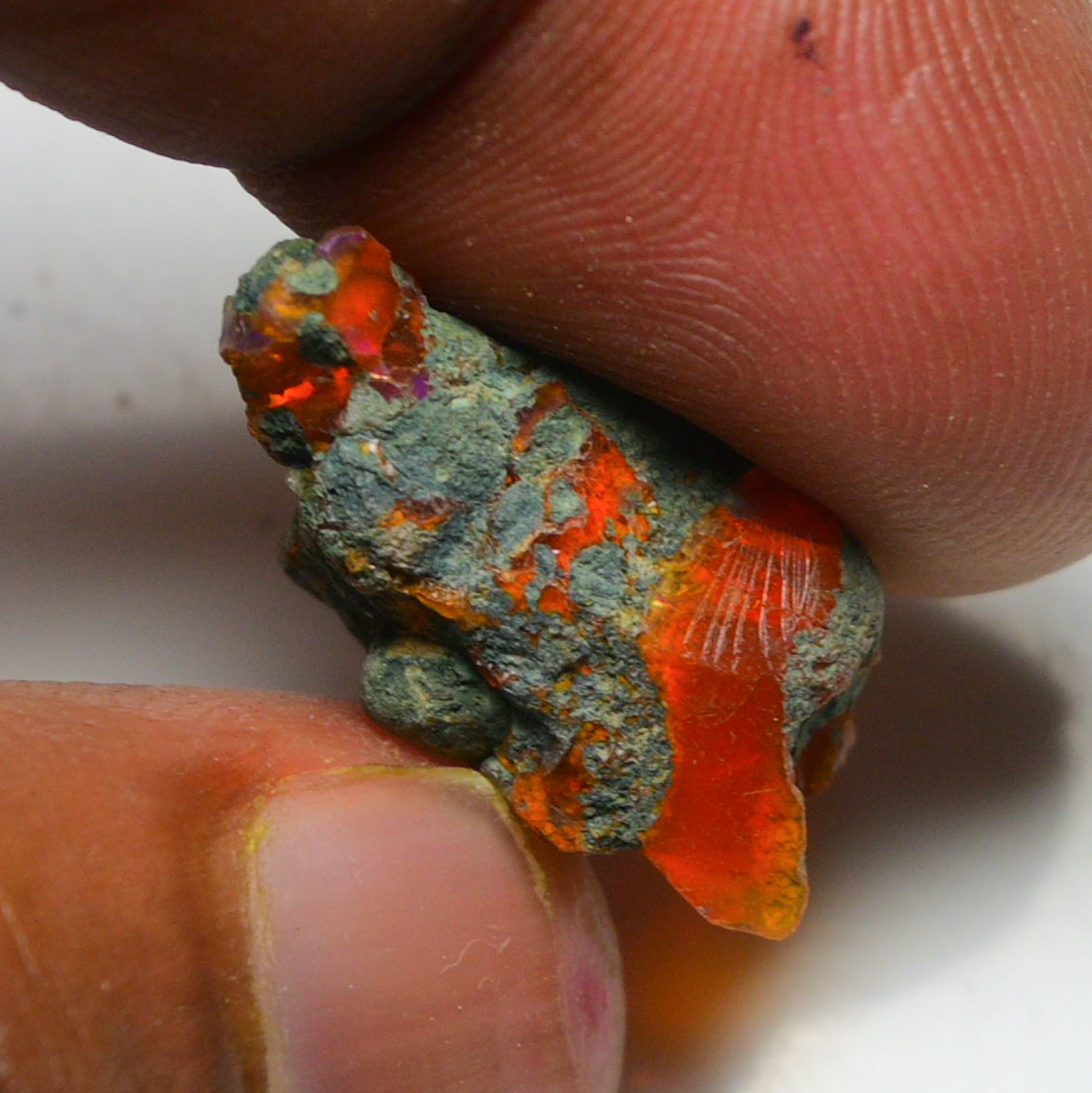 Rare Orange Opal 7.50 Carats | Natural Orange Ethiopian Opal Rough - Ready for Cutting & Jewelry!