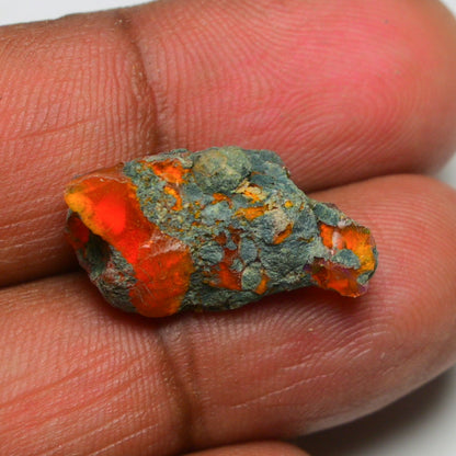 Rare Orange Opal 7.50 Carats | Natural Orange Ethiopian Opal Rough - Ready for Cutting & Jewelry!