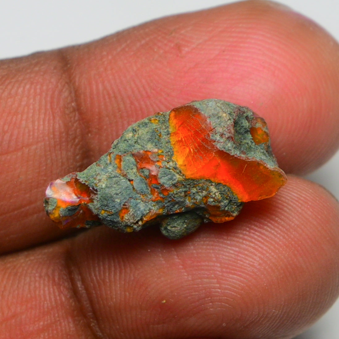 Rare Orange Opal 7.50 Carats | Natural Orange Ethiopian Opal Rough - Ready for Cutting & Jewelry!