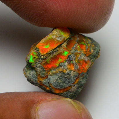 Rare Orange Opal 8.00 Carats | Natural Orange Ethiopian Opal Rough - Ready for Cutting & Jewelry!