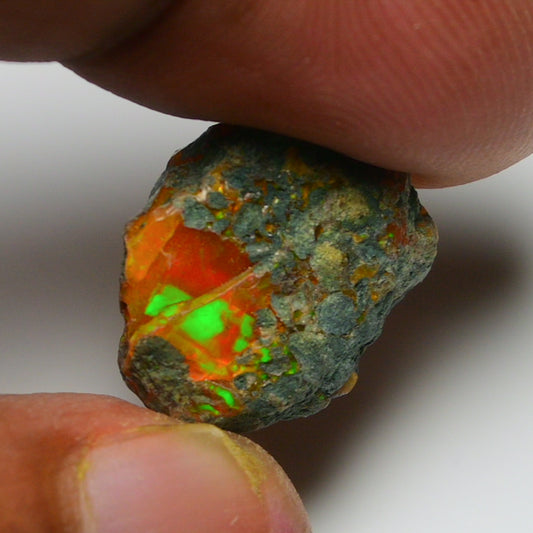 Rare Orange Opal 8.30 Carats | Natural Orange Ethiopian Opal Rough - Ready for Cutting & Jewelry!
