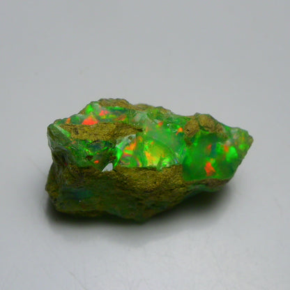 Rare Green Opal 24.00 Carats | Natural Green Ethiopian Opal Rough - Ready for Cutting & Jewelry!