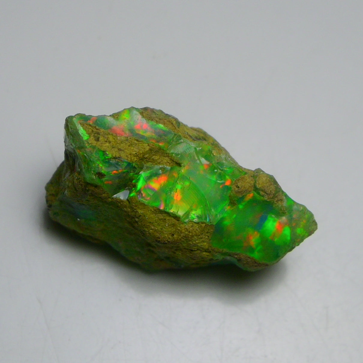 Rare Green Opal 24.00 Carats | Natural Green Ethiopian Opal Rough - Ready for Cutting & Jewelry!