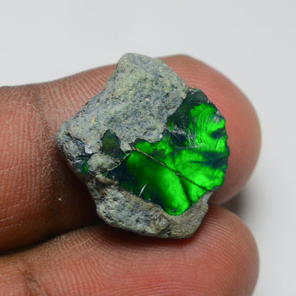 Rare Black Opal 10.00 Carats | Natural Black Ethiopian Opal Rough - Ready for Cutting & Jewelry!