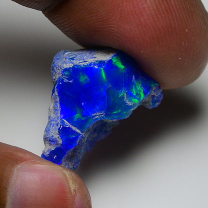 Rare Blue Opal 12.35 Carats | Natural Blue Ethiopian Opal Rough - Ready for Cutting & Jewelry!