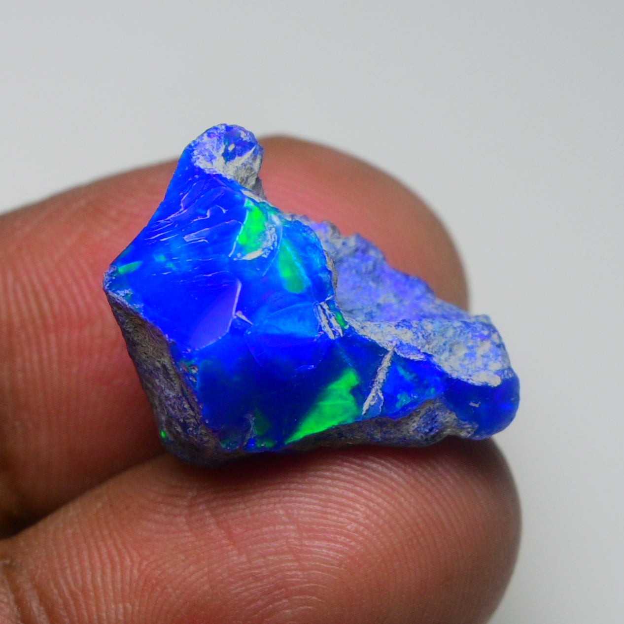 Rare Blue Opal 12.35 Carats | Natural Blue Ethiopian Opal Rough - Ready for Cutting & Jewelry!