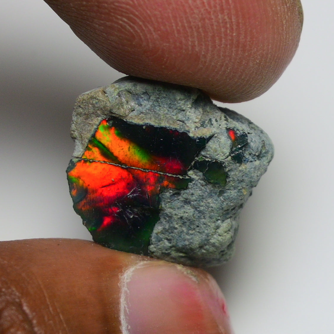 Rare Black Opal 10.00 Carats | Natural Black Ethiopian Opal Rough - Ready for Cutting & Jewelry!