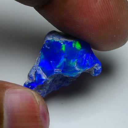 Rare Blue Opal 12.35 Carats | Natural Blue Ethiopian Opal Rough - Ready for Cutting & Jewelry!