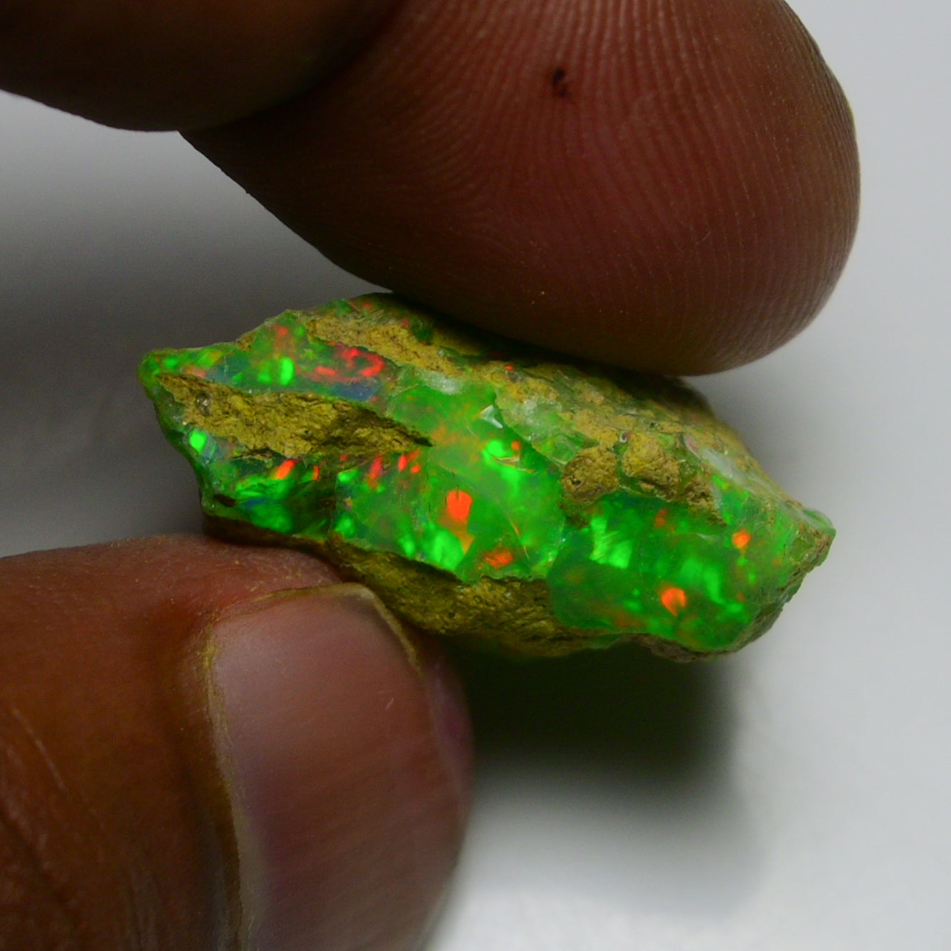Rare Green Opal 24.00 Carats | Natural Green Ethiopian Opal Rough - Ready for Cutting & Jewelry!