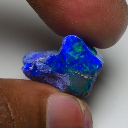 Rare Blue Opal 12.35 Carats | Natural Blue Ethiopian Opal Rough - Ready for Cutting & Jewelry!