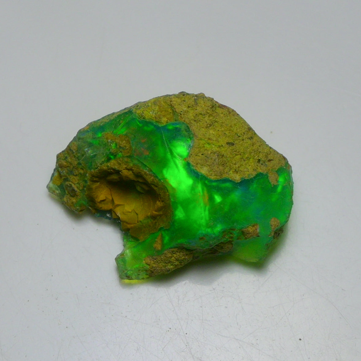 Rare Green Opal 13.15 Carats | Natural Green Ethiopian Opal Rough - Ready for Cutting & Jewelry!