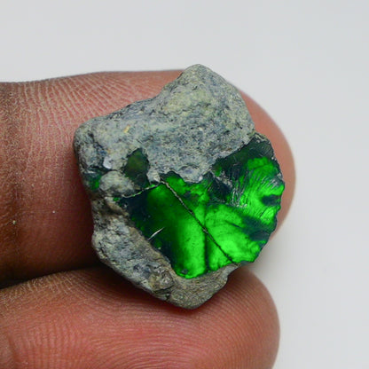 Rare Black Opal 10.00 Carats | Natural Black Ethiopian Opal Rough - Ready for Cutting & Jewelry!
