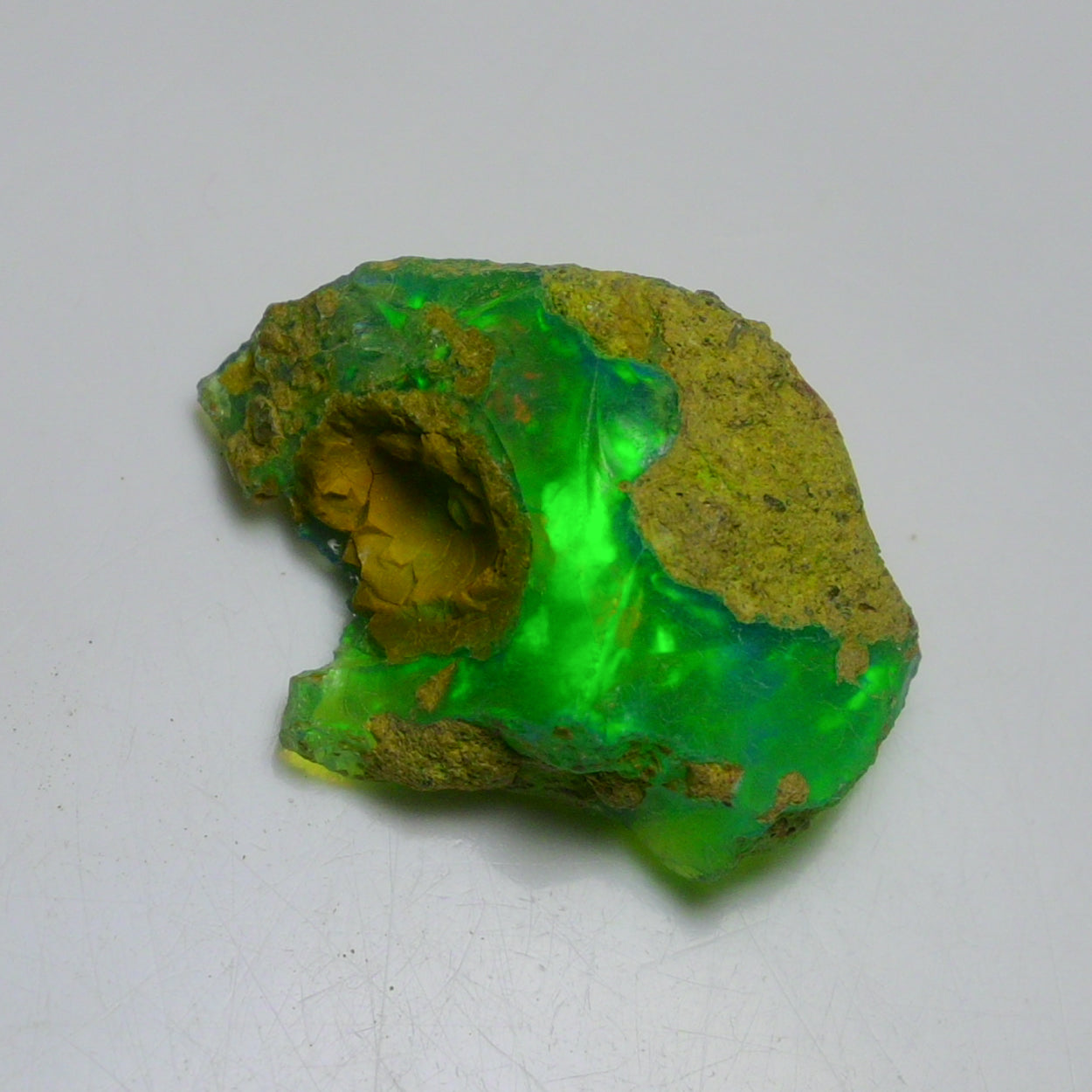 Rare Green Opal 13.15 Carats | Natural Green Ethiopian Opal Rough - Ready for Cutting & Jewelry!