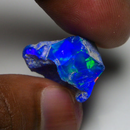 Rare Blue Opal 12.35 Carats | Natural Blue Ethiopian Opal Rough - Ready for Cutting & Jewelry!